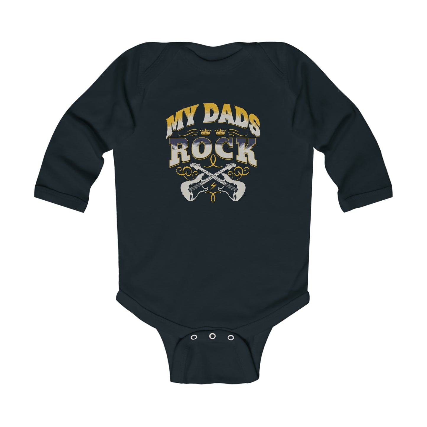 My Dads Rock Infant Long Sleeve Bodysuit