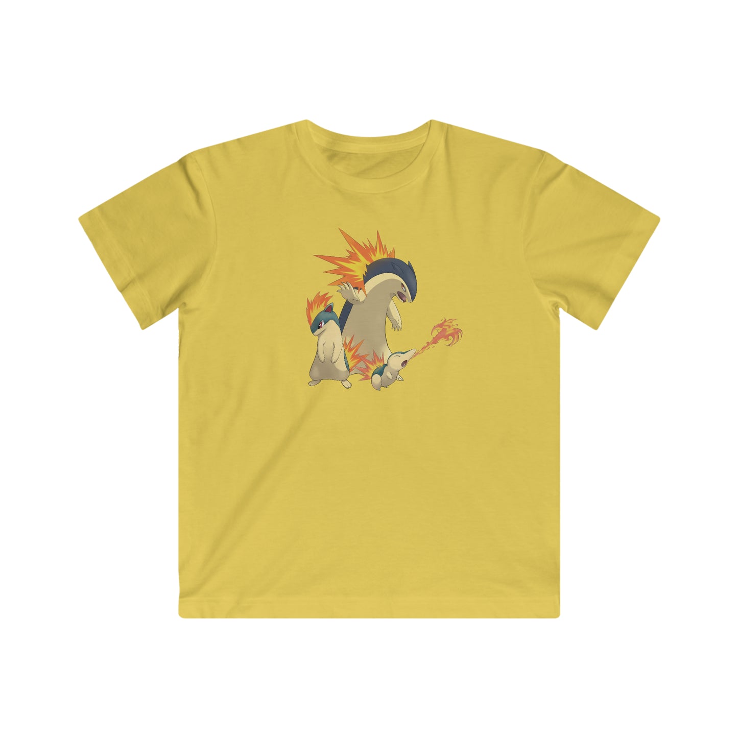 Cyndaquil Evolution Fine Jersey T-shirt