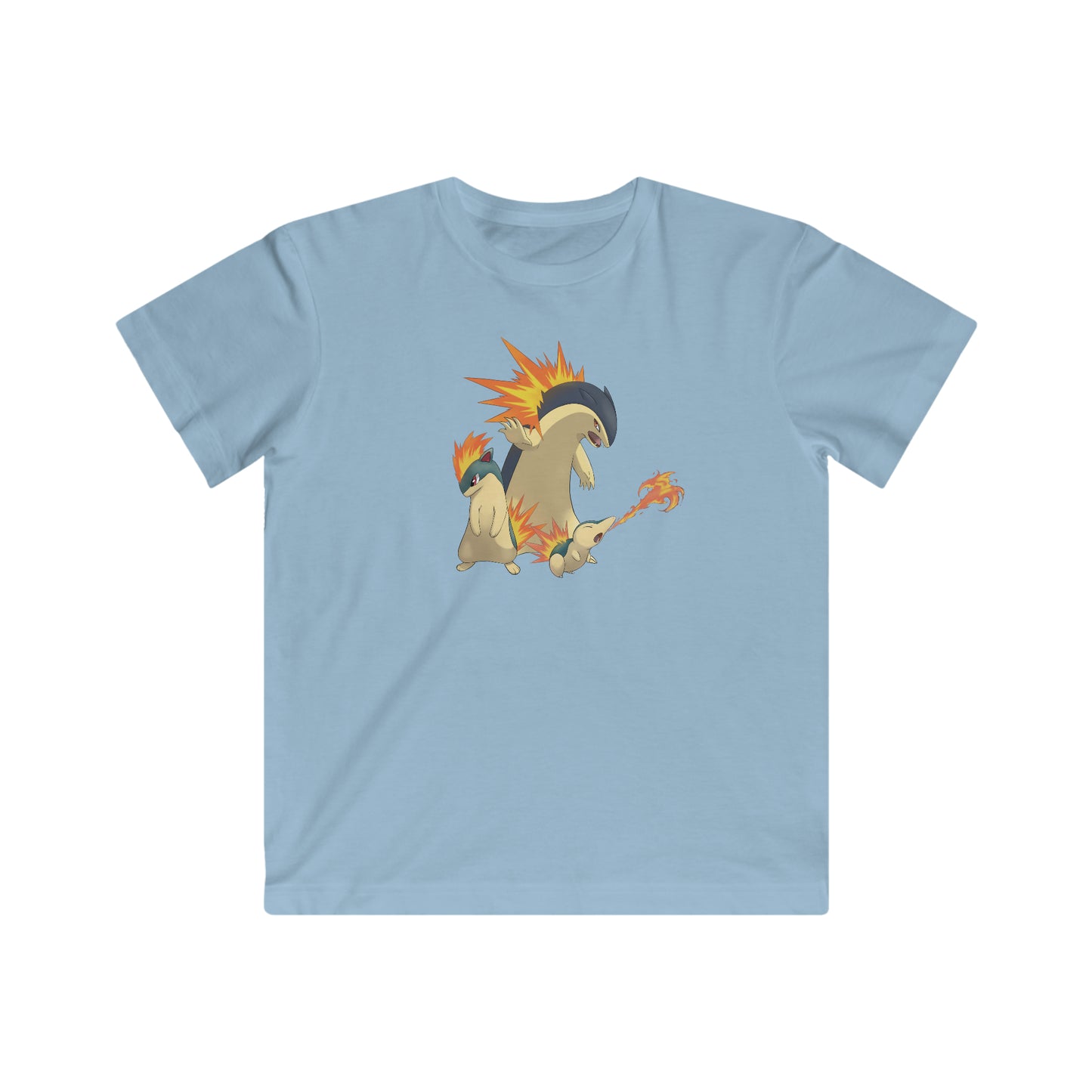 Cyndaquil Evolution Fine Jersey T-shirt