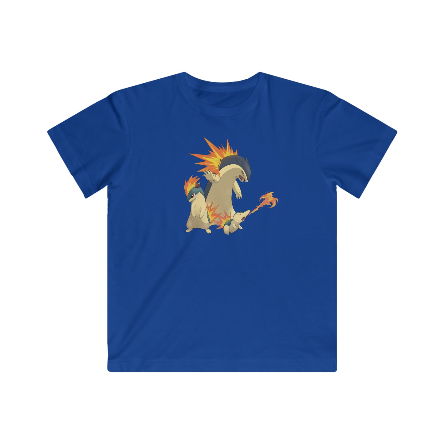 Cyndaquil Evolution Fine Jersey T-shirt