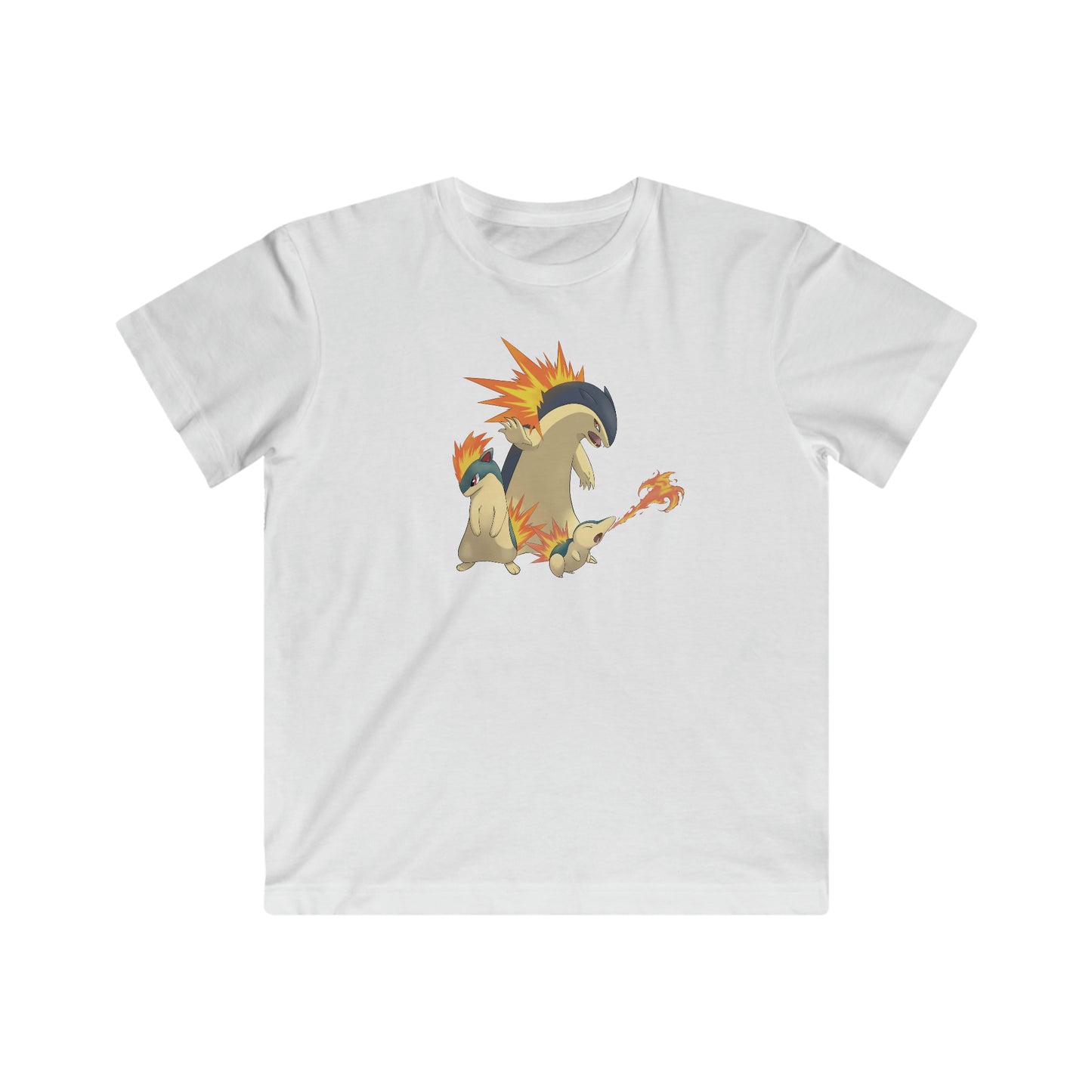 Cyndaquil Evolution Fine Jersey T-shirt